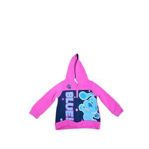 Y2K Style Blues Clues Pink Quarter Zip Hoodie Sweatshirt 18M